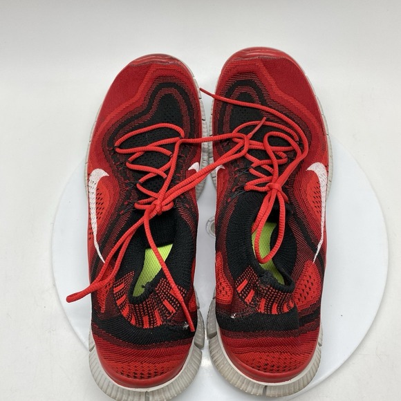 Nike Sneakers Mens 10 Free Flyknit‎ 5.0 615805-016 Red Athletic Running Shoes main image 10
